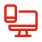 Symbol für Mobiltelefon und Monitor